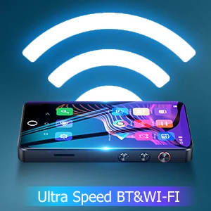 Large Touch Screen Type-C Music Player with APP Store Video Movie Playback MP3 MP4 Player support Multi- language