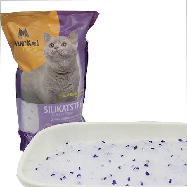 
Wholesale bulk crystal order OEM cheap Silica China pet supplies dust free cat litter cat litter silica gel cat crystal litter 