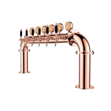 Beer Tower 4 Faucet Kegerator Tower Stainless Steel Draft Beer Tower Column Beer Dispenser