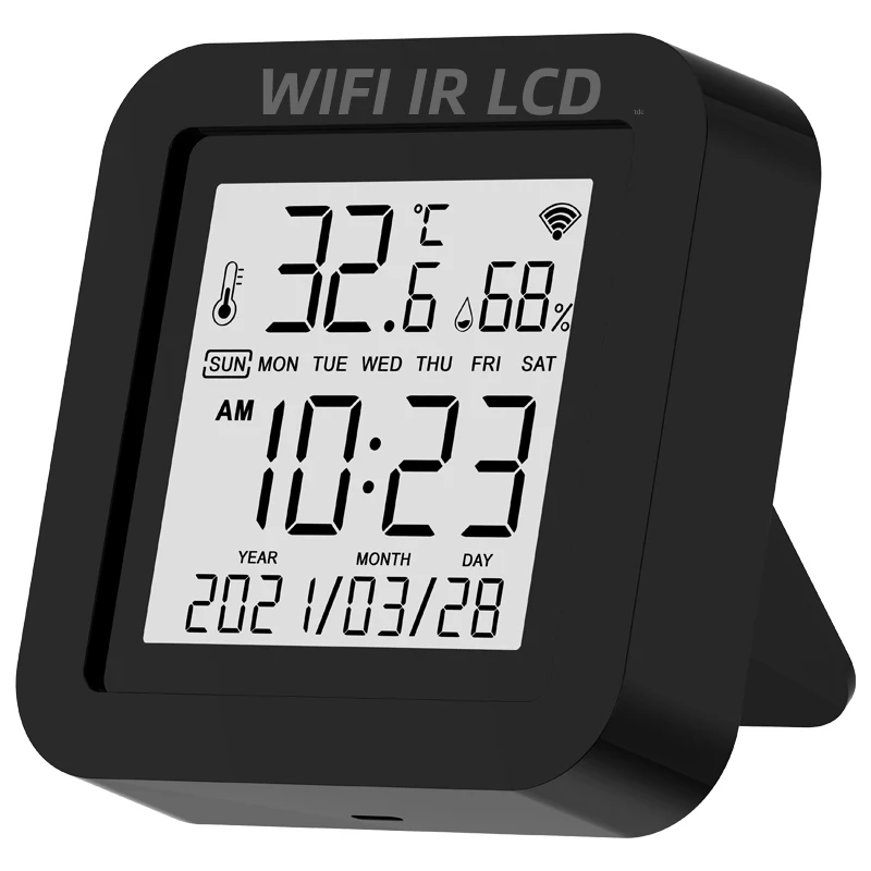 Hot sale Tuya Smart IR Remote Control WiFi Temperature and Humidity Sensor with Remote Control TV Fan Air Conditioner