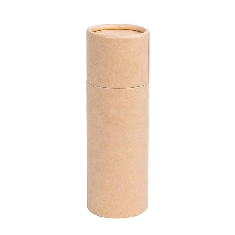 Wholesale custom Round black Kraft Paper Tube Packaging cylinder paper tube containers