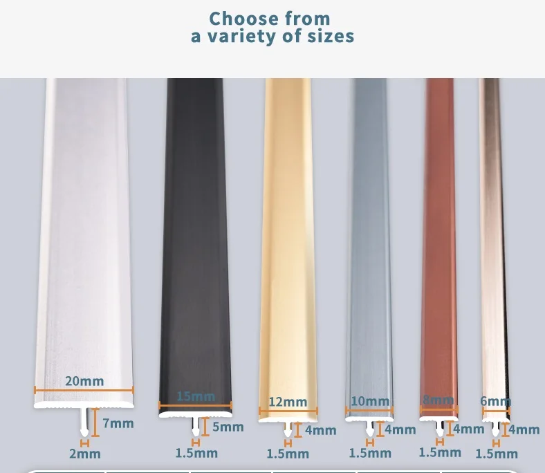 Заводская поставка, Профессиональная Алюминиевая отделка для плитки, T-образная внешняя угловая отделка для керамической плитки