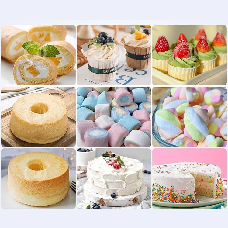 OCEAN Sour Cream Whipping Machine Chiffon Cake Batter Aeration Machine Automatic Marshmallow Aerated Inflator