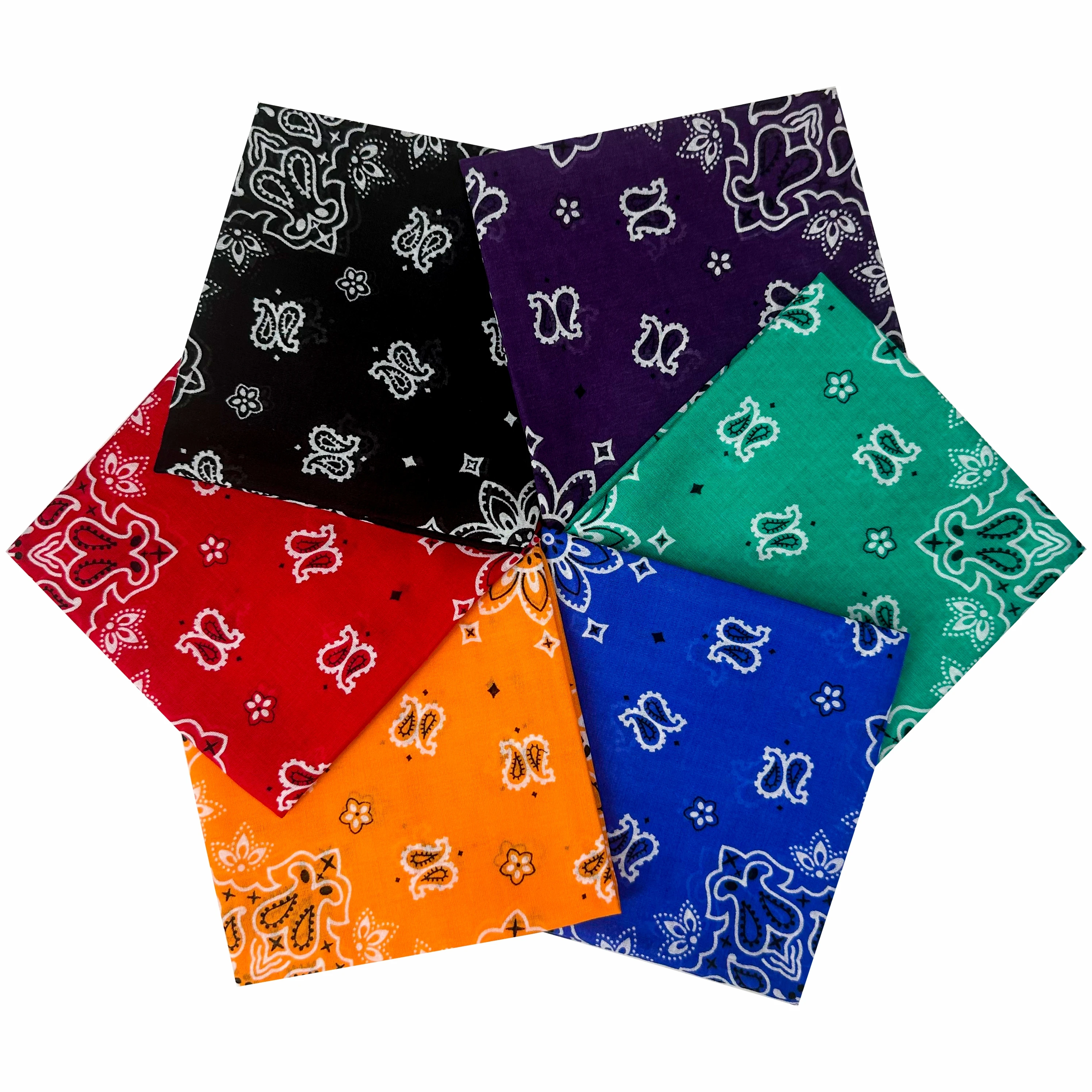 wholesale customization multi color bandana Custom made Low MOQ Popular Hot selling Solid Color New Classic Fashionable Design