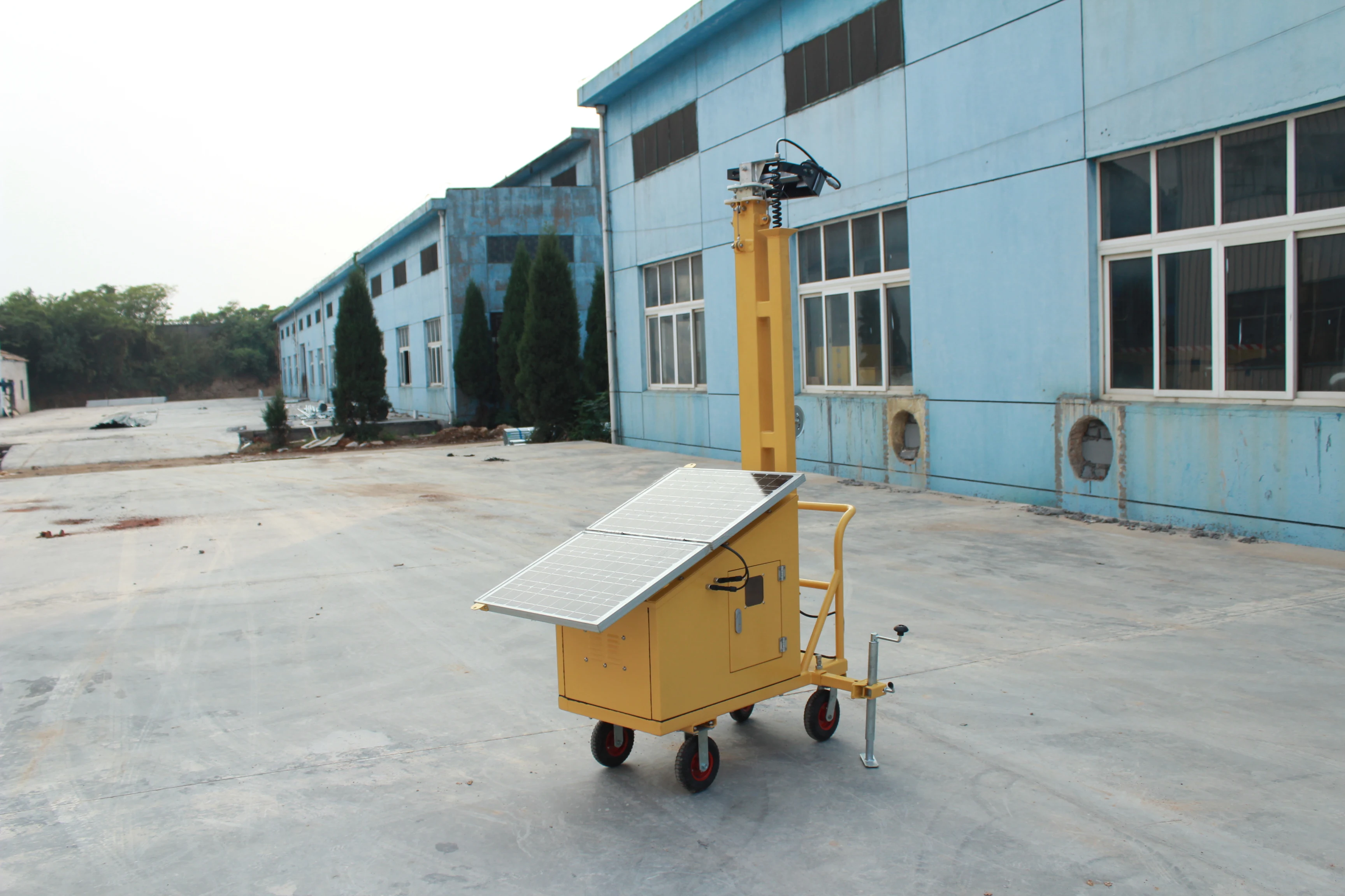 Small Body Solar CCTV Trailer for  Monitoring