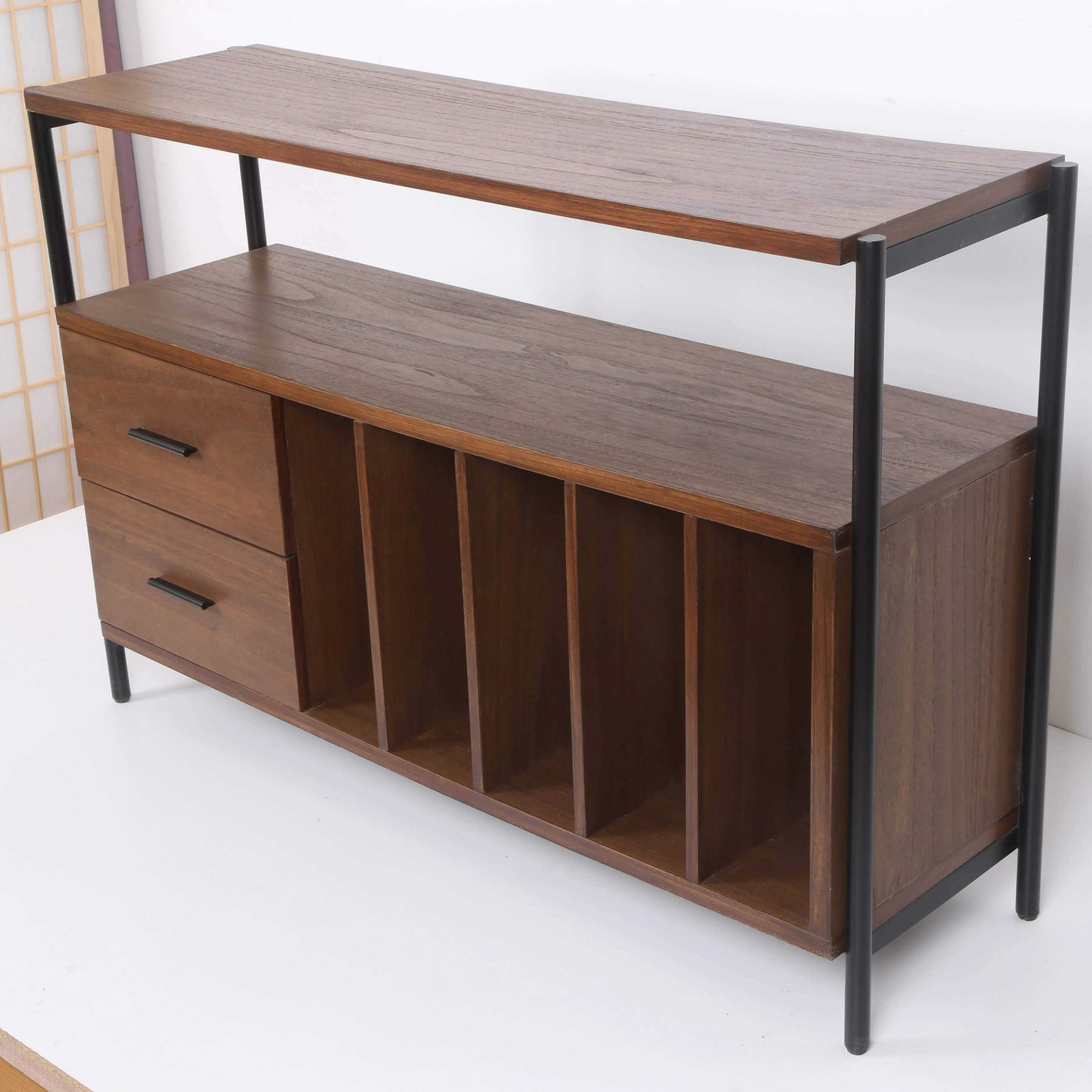 Open Storage Side Table With Drawer Bedroom Office Storage sideboard cabinet