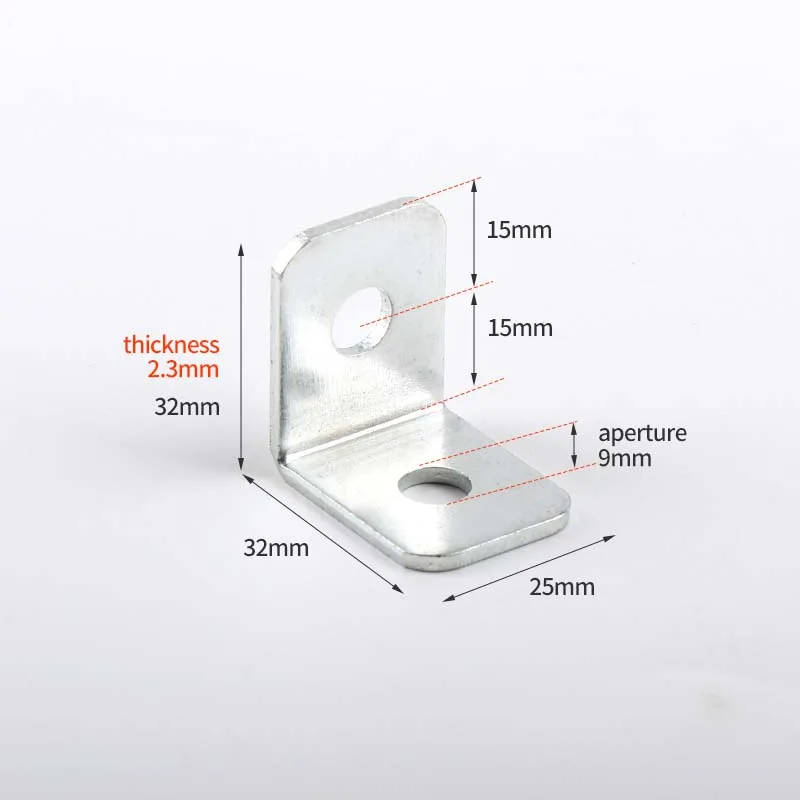 Hot selling high quality galvanized L-shaped metal iron angle of various sizes Corner Brackets