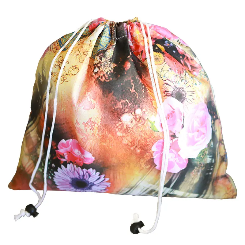 LOW MOQ Hypermarket promotion waterproof eco bags foldable shopping nylon bag reuseable cotton handle