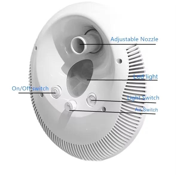 Emaux ABS Training Count Current Jet for Spa Pools for Endless Swimmers Plastic Swim Jet for Swimming Pool