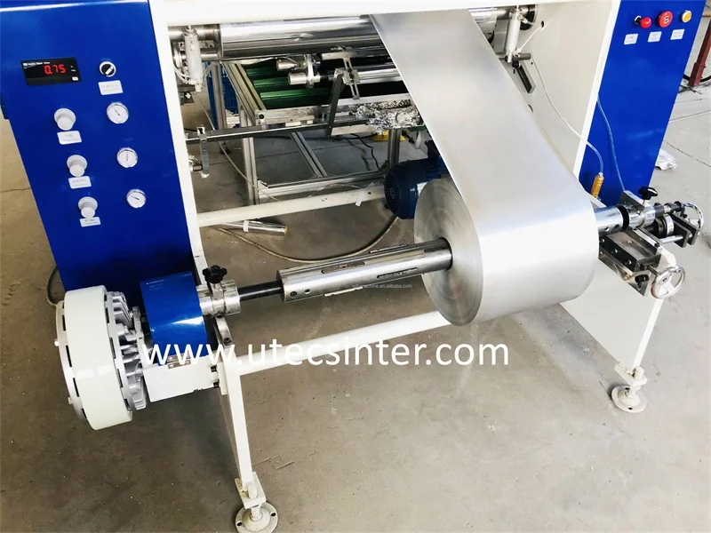 UT500A household catering kitchen aluminum foil roll fully automatic air fryer baking paper rewinding machine