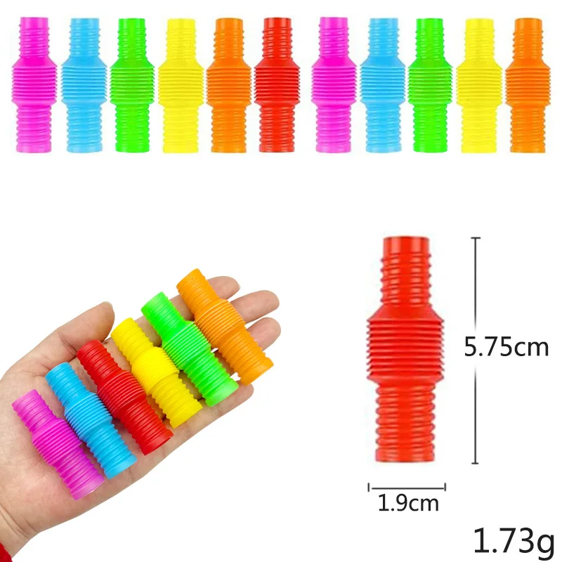 Custom Logo Mini Colorful Pop Tubes Fidget Toys New Design Stress Relief Toys for Kids and Adults Unisex Plastic Material
