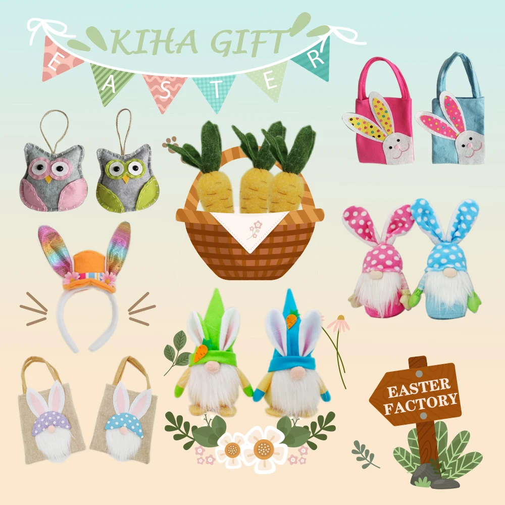 easter egg candy bunny basket rabbit treat bag easter decoration