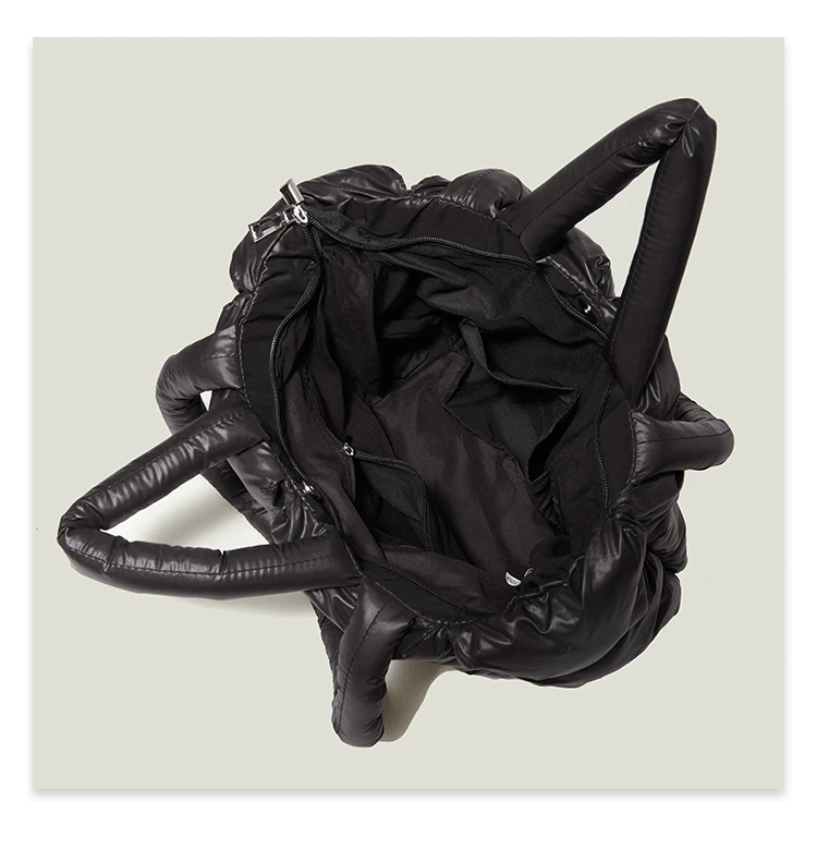 KALANTA Luxury Nylon Down Cotton Crossbody Designer Quilted Women Shoulder Bags Winter Purse Fashion Large Tote Padded Handbags