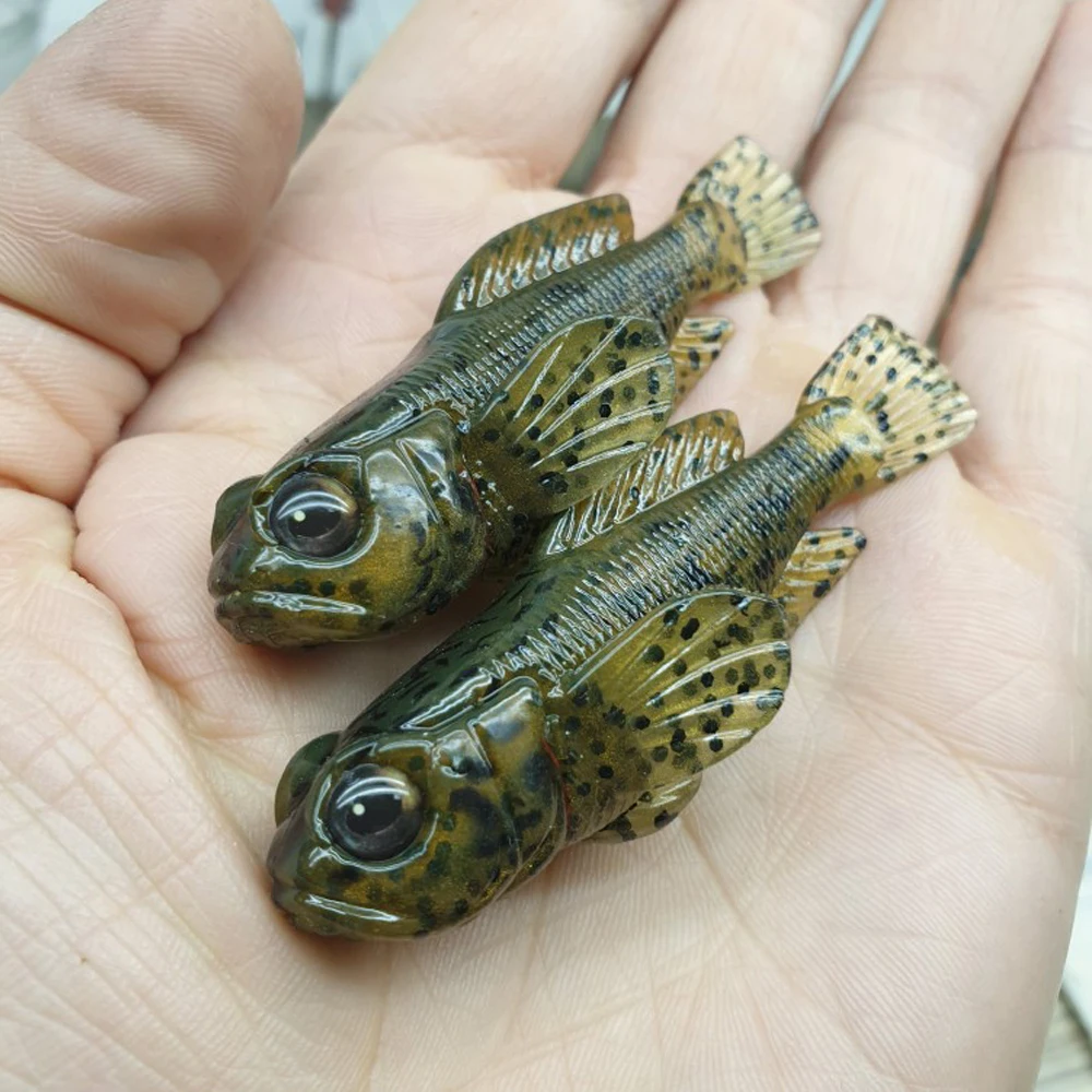 5pcs/Pack Top Grade 3inch Goby Swimbait ODM Factory Finest Detailed Softbait Manufacture New Design Fish Bait Soft Fishing Lure