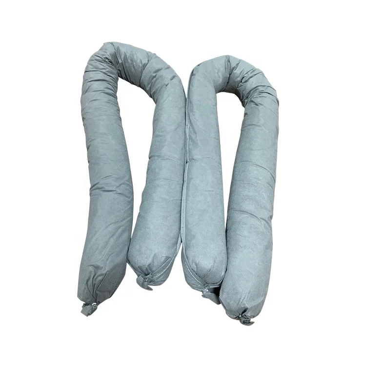 JUNENG Oil Absorbent Socks Clean Oil Leakage on Marine River Oil Spill Control