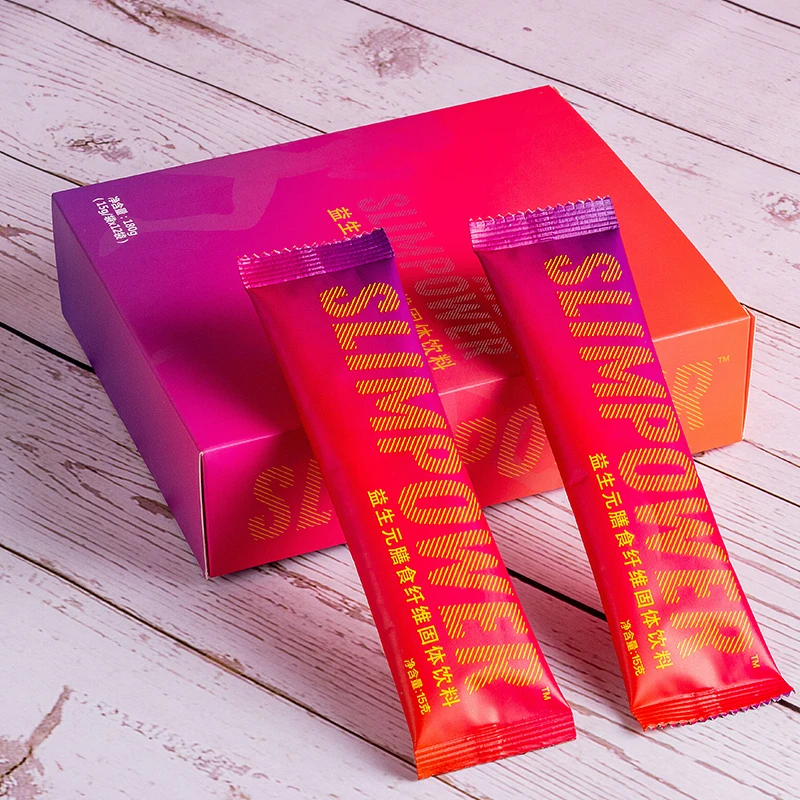 Wholesale Hot Sale Flat Belly Healthy Prebiotic Solid Drink Fruit Flavor Slimming Powder