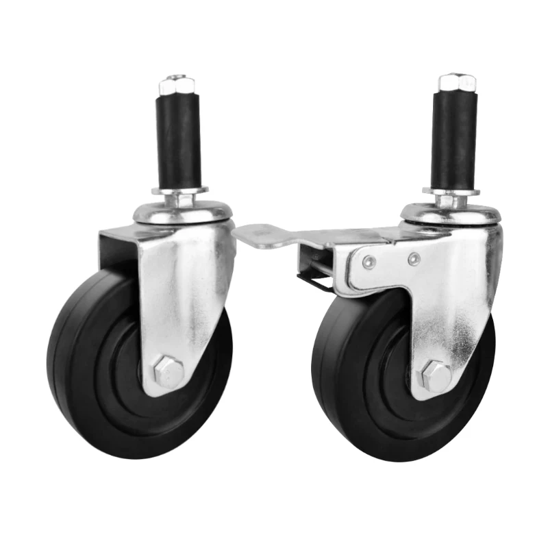 Hot selling conductive rubber wheel, esd caster wheels with brake