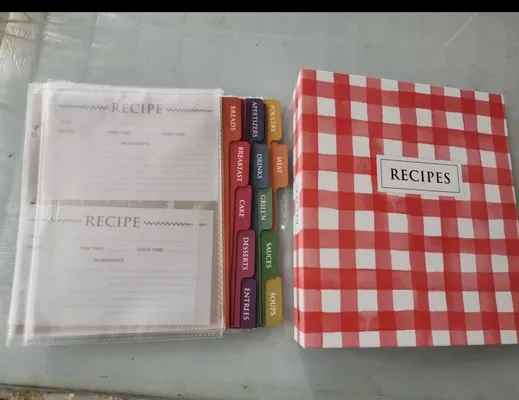 Hot Selling With Customized Recipe Cards Color Any Or Custom Recipe Ring Card Binder Mechanism