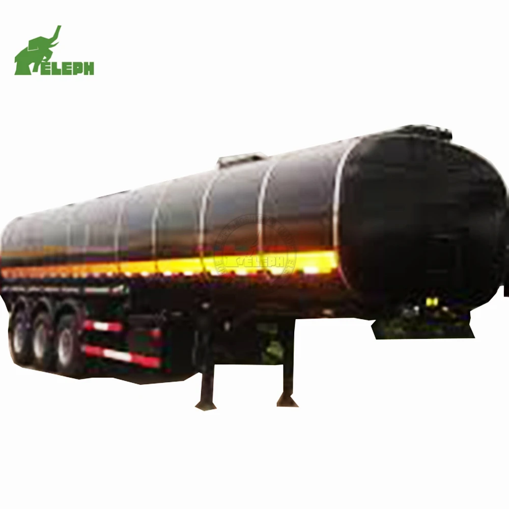 2024 Insulated Heavy Oil Bitumen Asphalt Tank Trailer With 60Ton Heated Bitumen Transport For Sale 12