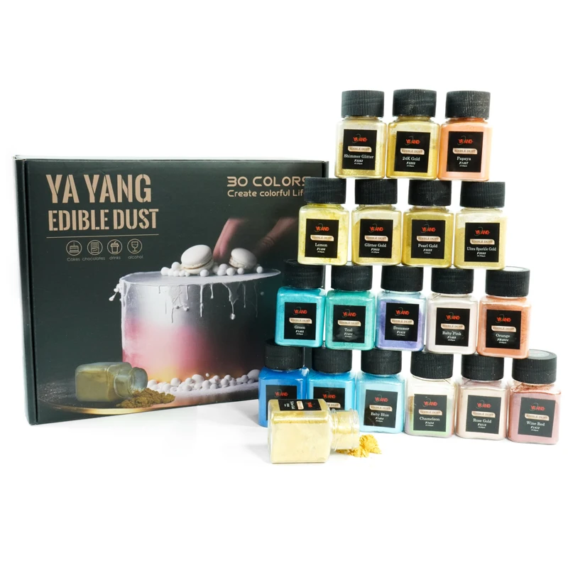 Food Luster Powder Edible Luster Dust Set for Macaron Cake Decoration Edible Glitter Luster Dust