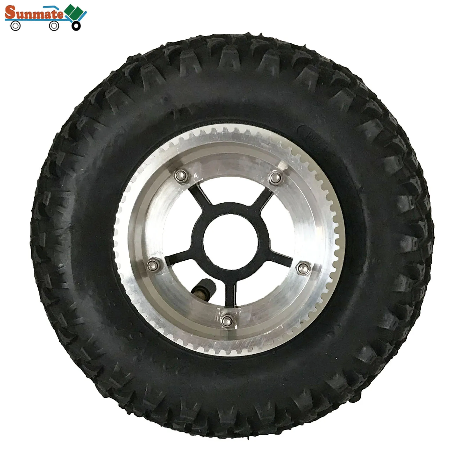 Offroad Wheel 8 Inch With 72T Aluminium Pulley Gear for Knobby Tire 200x50 Mountainboard Replace
