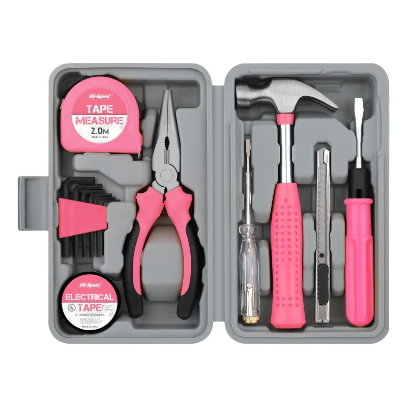 High Quality 24pcs Multi-Function Hand Tool Set Customizable OEM Hardware plastic Toolbox Household Repair in Hard Case