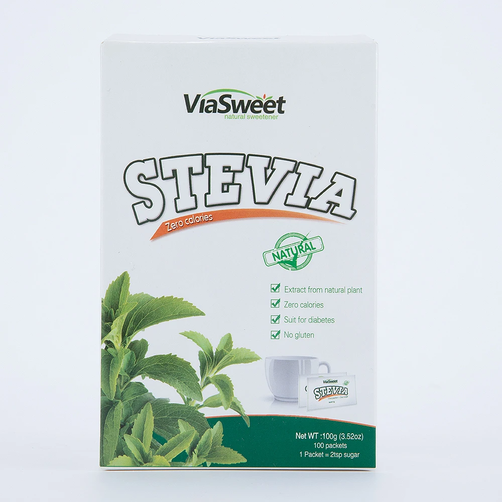 Sugar free stevia sweetener OEM package wholesale 0 calorie organic stevia erythritol sweetener sachet