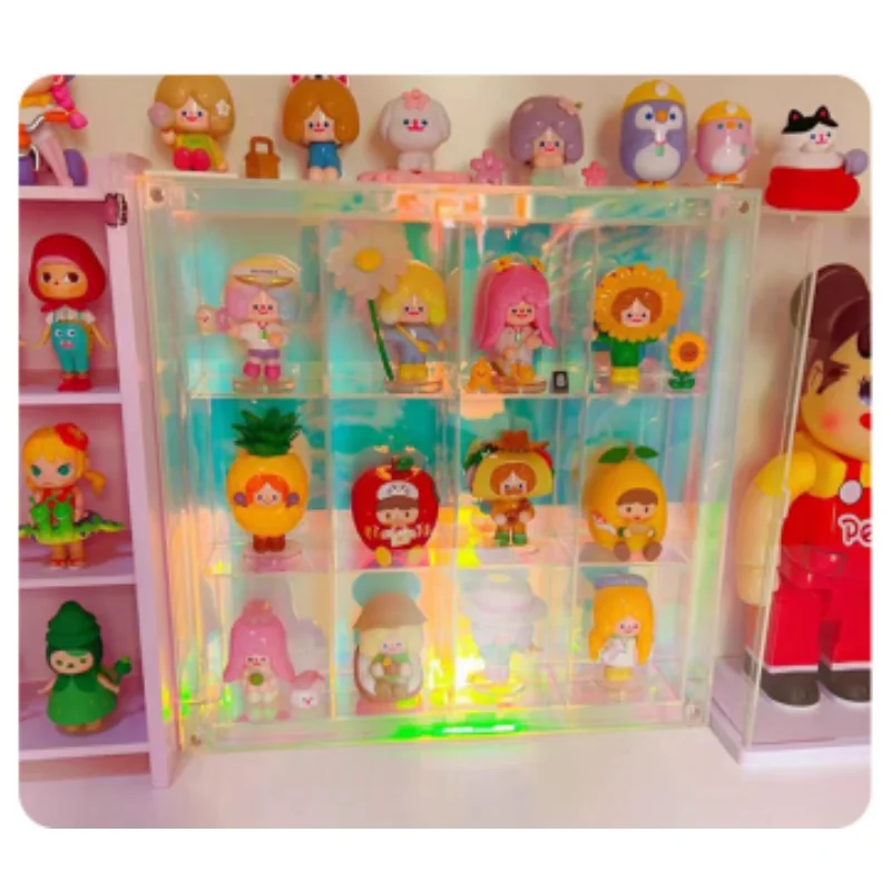 POP Blind Box Storage Display Rack Wall Frame Transparent Acrylic Doll Model Storage Display Box Stackable Dustproof Magnetic