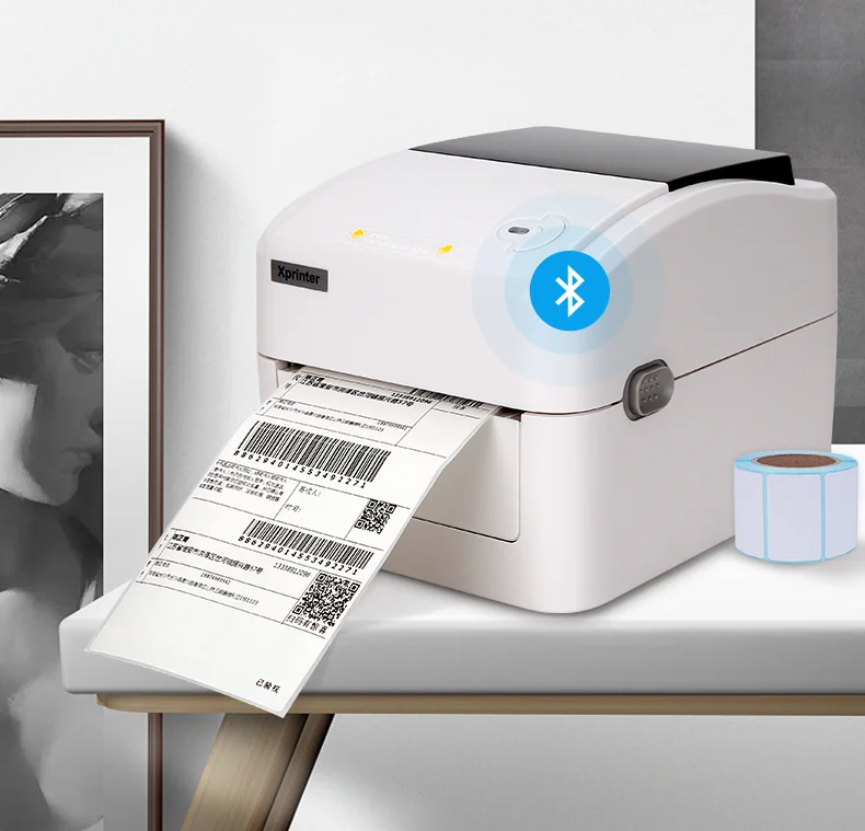 XP-420B Amazon Shipping Address Adhesive A6 Label Printer BT Wifi Port 4*6 Thermal Shipping Label Printer