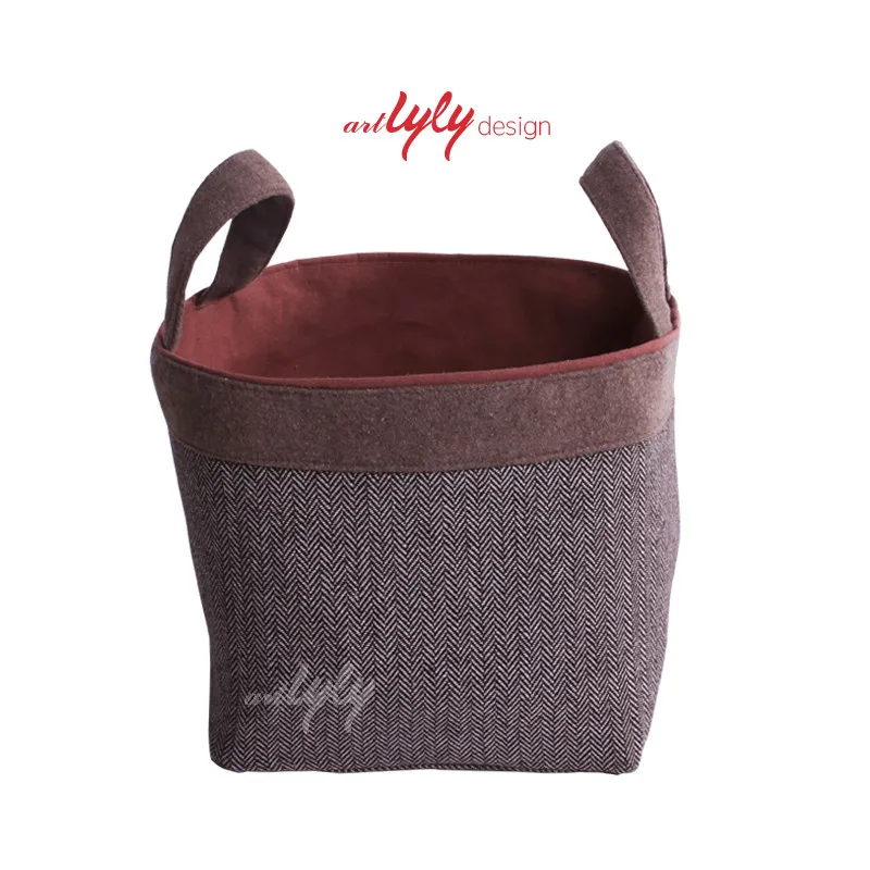 Factory Supply Folding Canvas Handmade Laundry Hampers Fabric Large Storage Hanging Basket