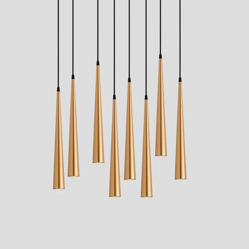 
Modern home kitchen decorative cylinder tube chandelier lamp lights wooden 7w led cylindrical pendant light 