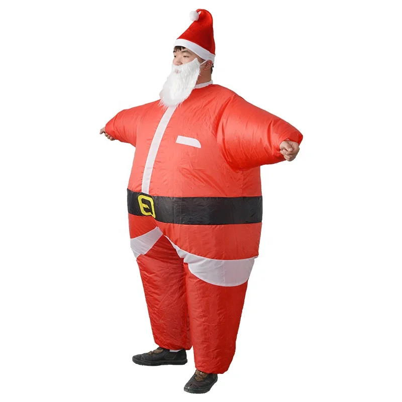 Надувной Рождественский костюм HUAYU с Санта-Клаусом, забавный надувной костюм для косплея, костюм для взрослых, подарок на Рождество