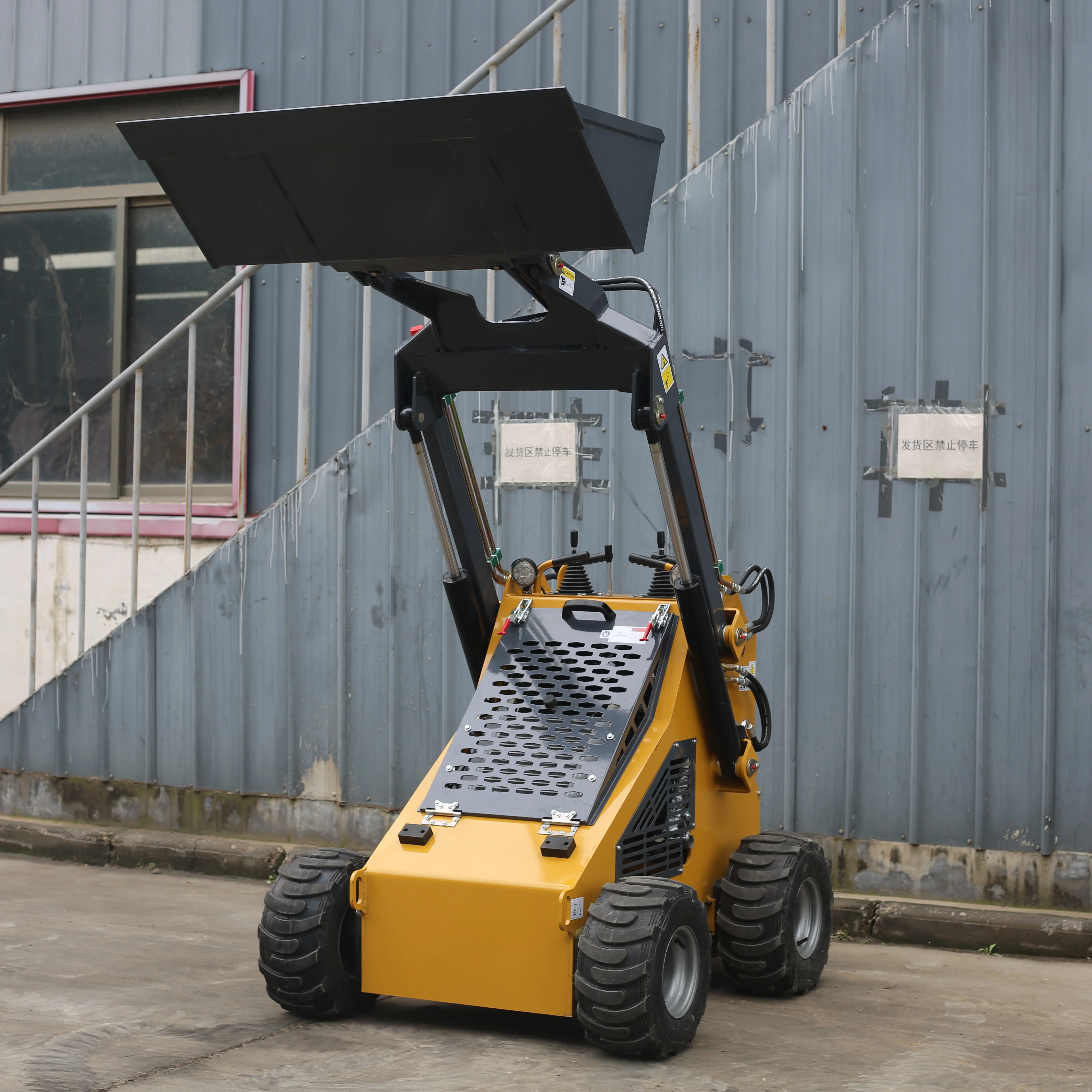 Available for wholesale sale EPA EURO5 skid steer loader mini track skid steer loader Industrial slip loaders One year warranty