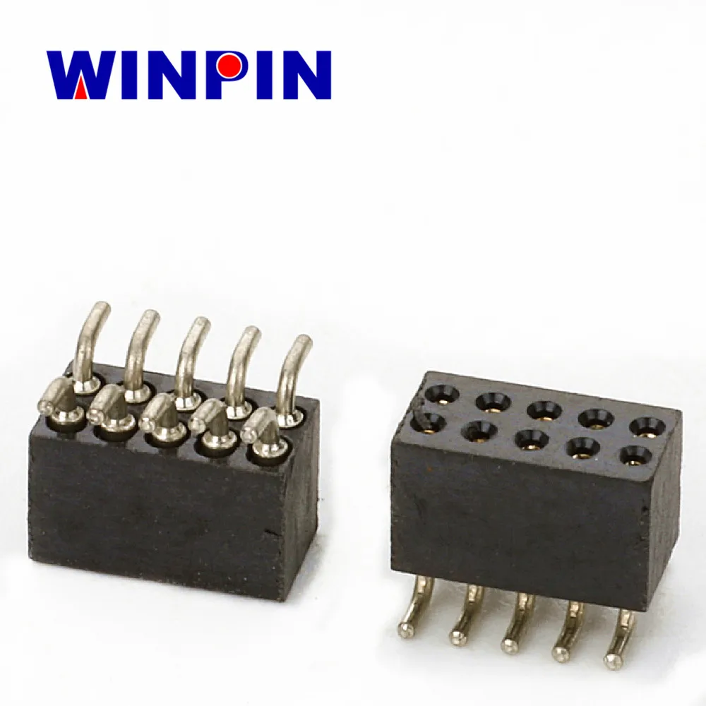 Low Profile 1.27 IC SIP Socket Pin Connectors Machine Pin female header surface Mount Vertical 1.27mm pitch 10pin smt