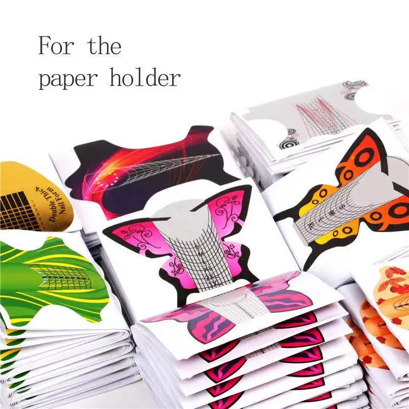 Butterfly Shape 100pcs  Guide Sticker Acrylic  Gel Extension Form Nail  Extension Forms