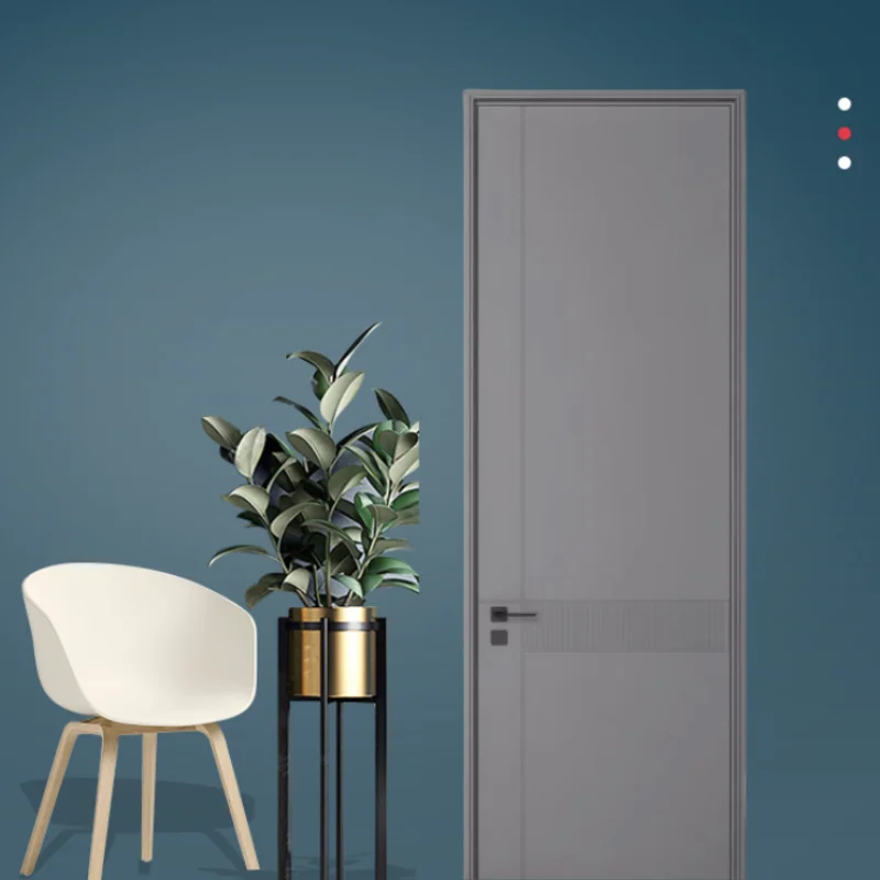 Hotels swing home bedroom interior frame European paint free wood door design white villa apartment door
