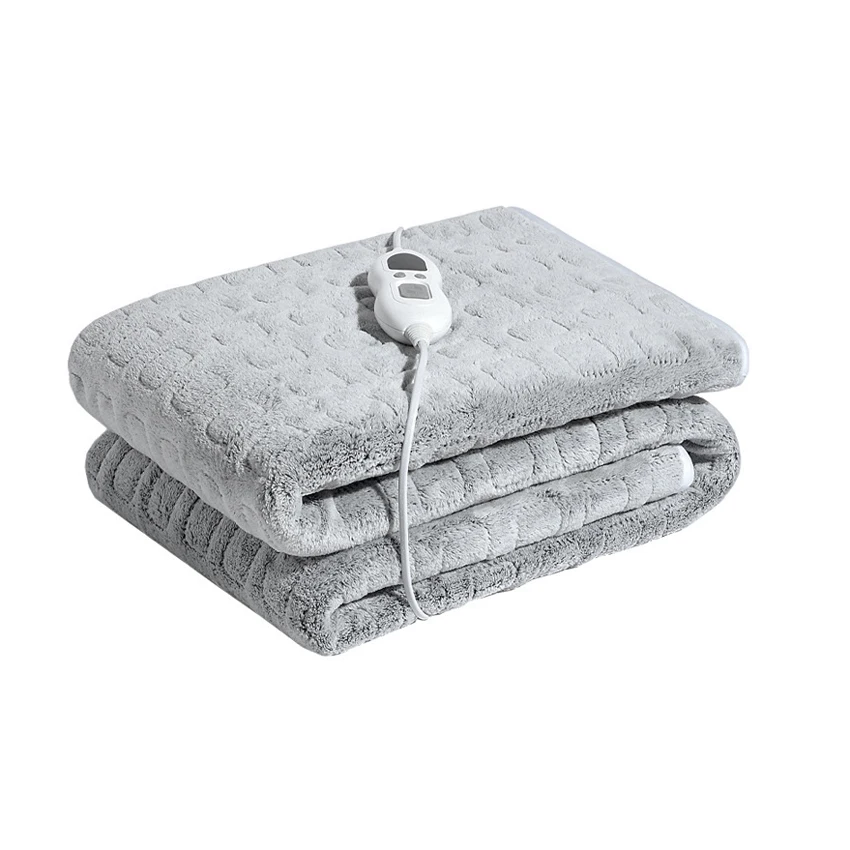 Low Consumption Electric Heated Throw Blanket Uk Plug Electric-blanket Electric Plush Over Blanket For Winter