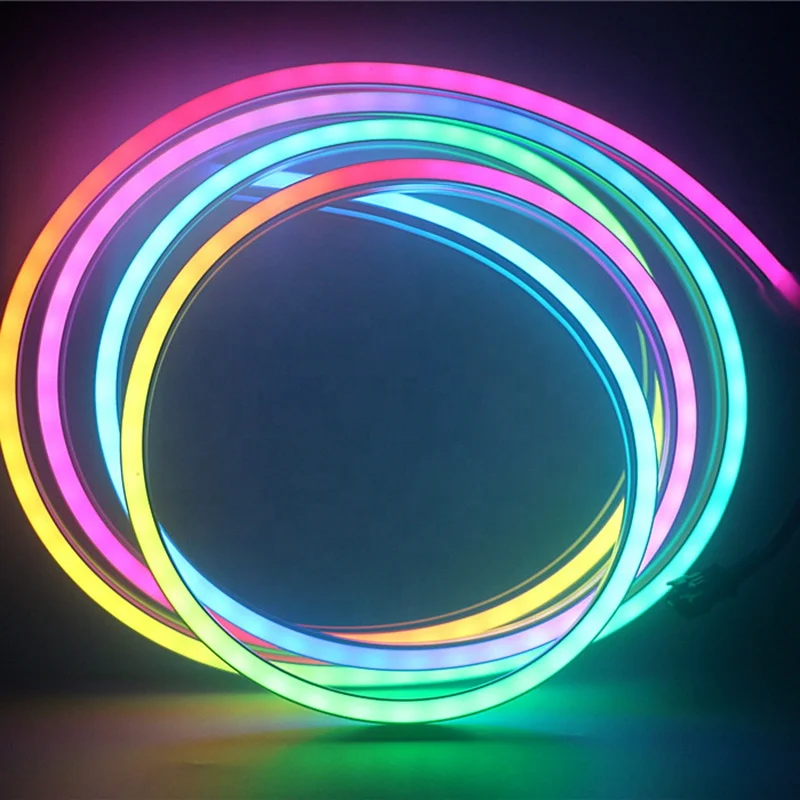 rgb dream color led strip with connector 6x12mm 12V LED neon light neon flex IP67