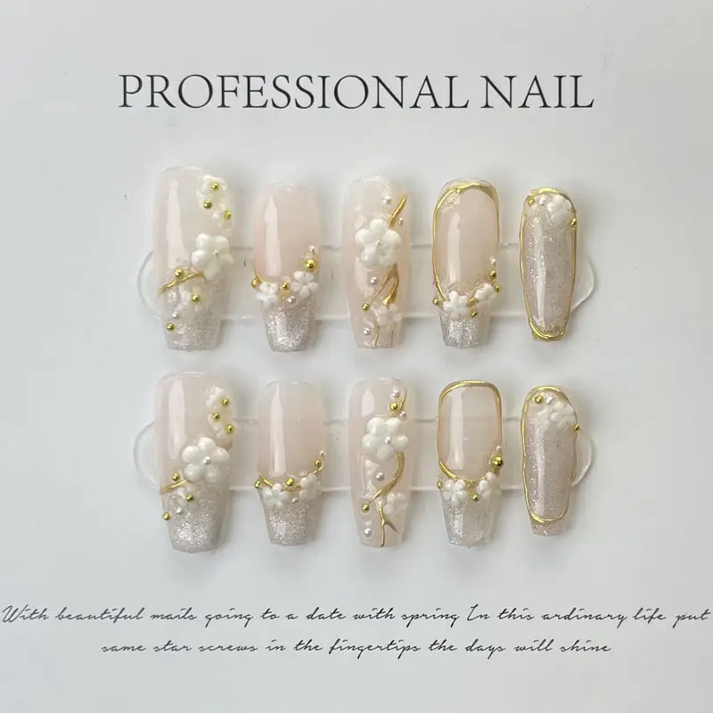 Wholesale Fashion Decoration Packaging Design Artificial Fingernails Handmade Acrylic Press On Nails