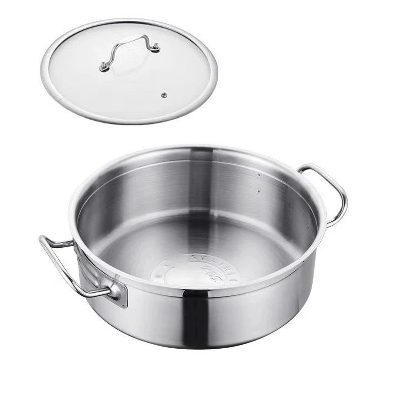 Stainless steel kitchenware cooking stock soup pot chinese food warmer hot pot
