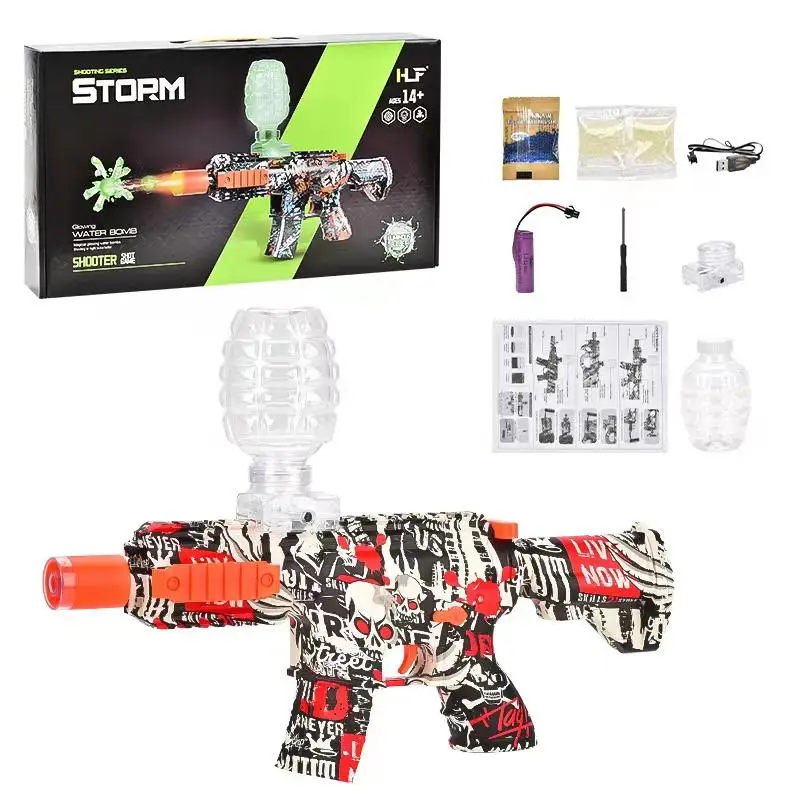 2024 New Design Wholesale Electric Automatic Grow In The Dark Balls Water Bomb Splatter Ball Gun toy Gel Gun Blaster For Adult