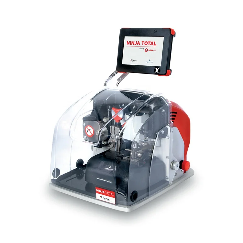 Car edge cut, laser and dimple and cruciform keys NINJA TOTAL automotive electronic key cutting machine for