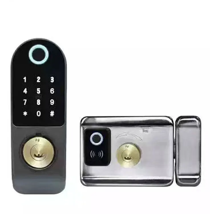 DC 12V serrure de porte d entree for Home Electronic Security Smart Gate Door Rim locks Ferreteria Intelligent Lock