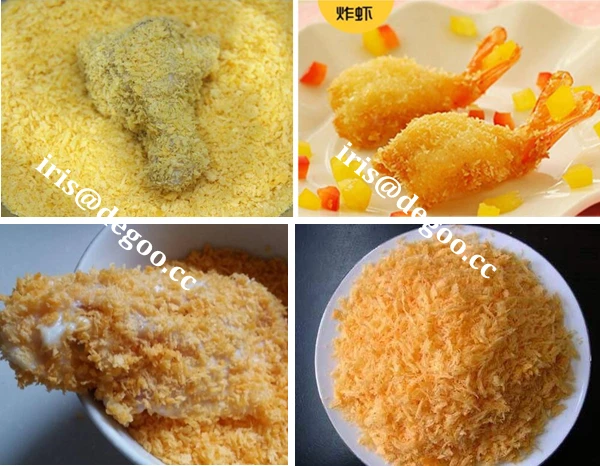 Panko Bread Crumbs Make machine/Long needle shape bread crumbs production plant/Extrusion bread crumbs manufacturing plant