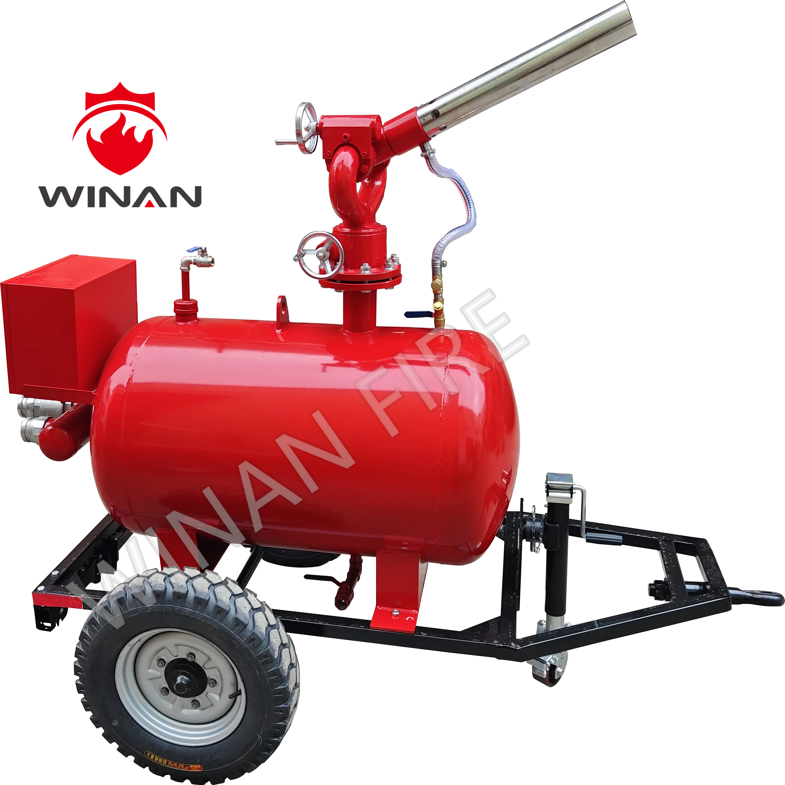 Fire Foam Trailer With Foam Monitor, Mobile Foam Tank Fire System,100 Litre-2000 Litre Customizable,Foam Tank,Mobile Foam Car