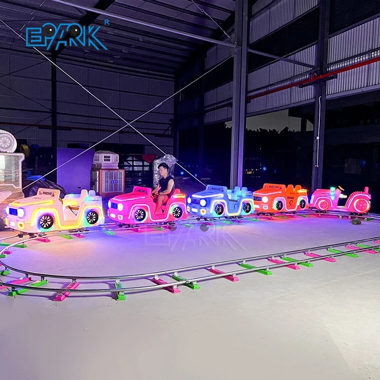 Fun Trackless Electric Train for Kids Indoor/Outdoor Fiberglass and Metal Amusement Rides for Shopping Malls Parks & Schools