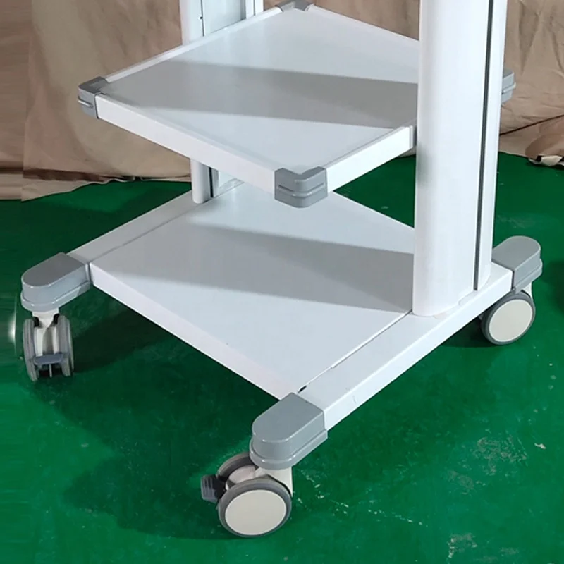 Height Adjustable Mobile Workstation Laptop Cart Monitor Medical Trolley Hospital Clinic Medical Tablet Trolley