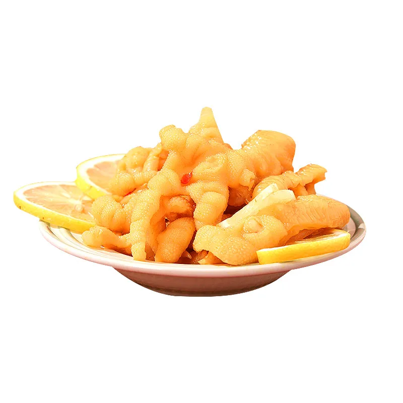 
Professional manufacture cheap chinese snacks lemon boneless chicken feet 