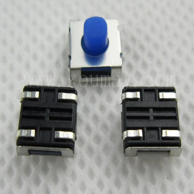 6.2x6.2x3.4/5.1mm 12v 50mA tactile switch smd push button tact switch, silicon button tact switch