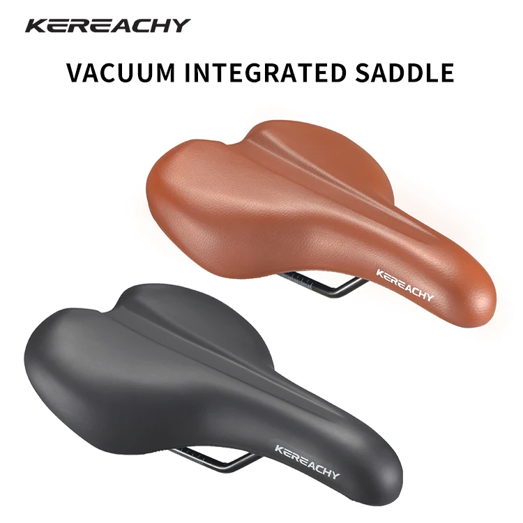 KEREACHY Factory customization Bike Seat Cushion Super Soft Comfort MountainRoad Bike Saddle SeatCushion blackbrown Bicycle Seat